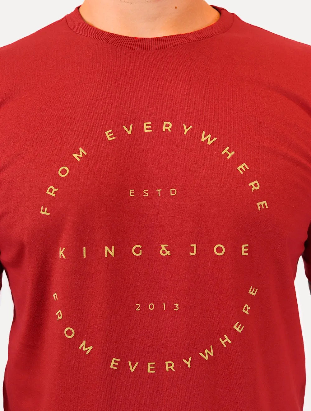 Camiseta King & Joe Masculina Circle From Everywhere Vermelho