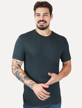 Camiseta Calvin Klein Jeans Masculina Lisa Tricot Azul Marinho