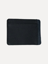 Carteira Calvin Klein Jeans Porta Cartão Couro Floater Vertical Logo Marinho