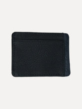 Carteira Calvin Klein Jeans Porta Cartão Couro Floater Vertical Logo Marinho
