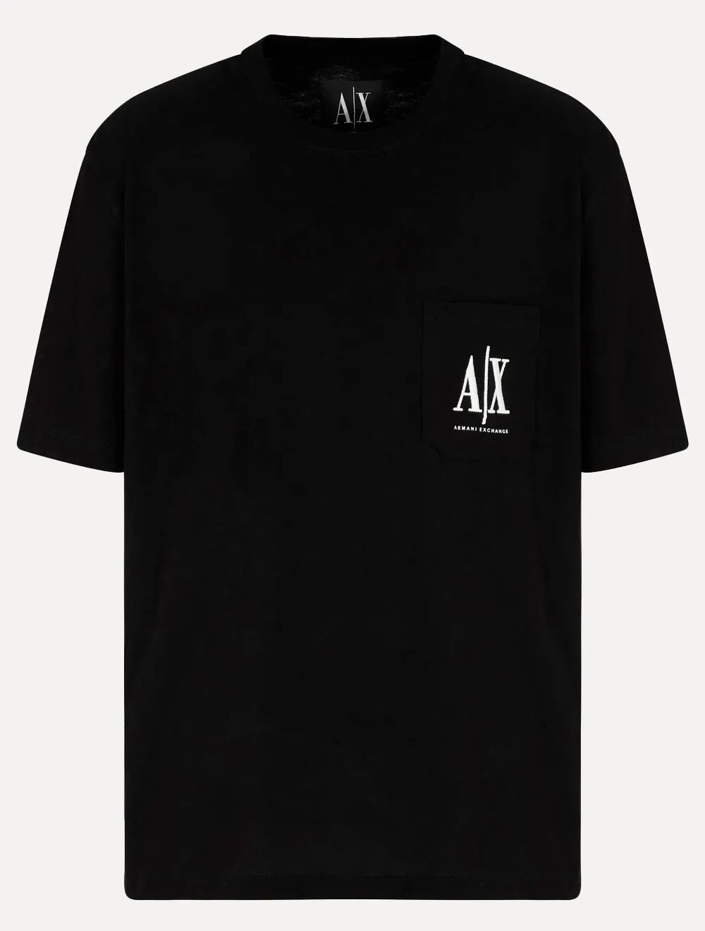 Camiseta Armani Exchange Masculina Regular Fit Pocket AX Logo Preta