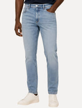 Calça Dudalina Jeans Masculina Slim Denim Dry Delave Jeans Claro