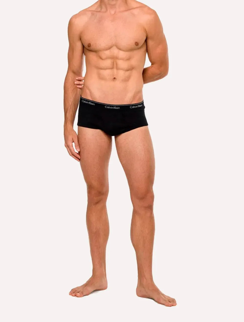 Cuecas Calvin Klein Underwear Brief Cotton Rib Preta Pack 3UN