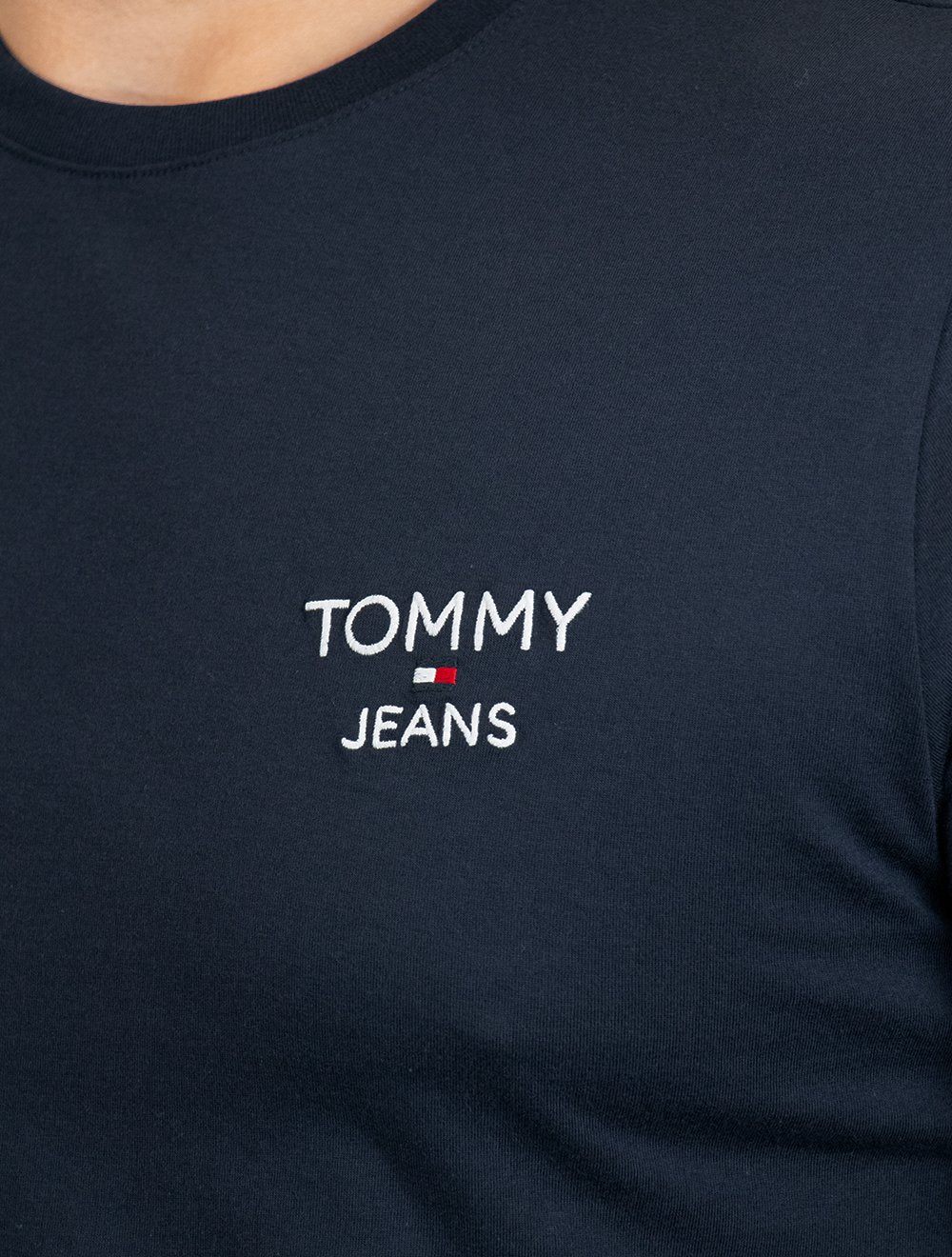 Camiseta Tommy Jeans Masculina Regular Corp Chest Azul Marinho