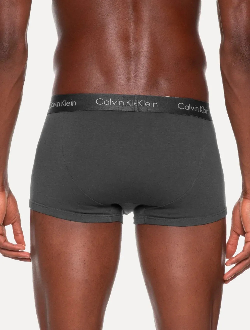 Cueca Calvin Klein Underwear Trunk Modal Logo Prata Grafite 1UN