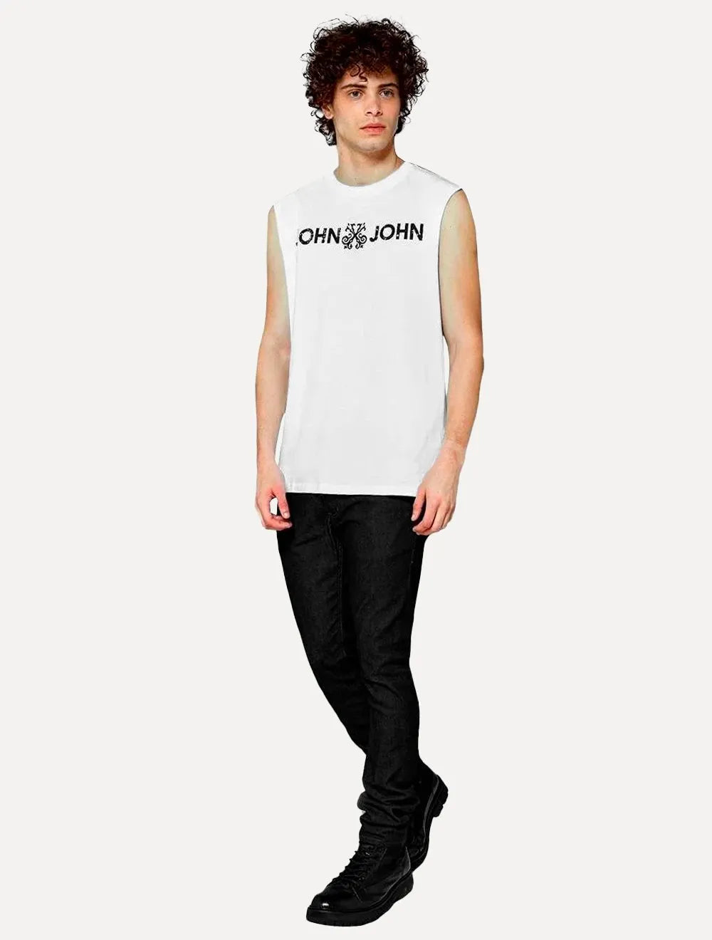 Regata John John Masculina Regular Rusty Branca