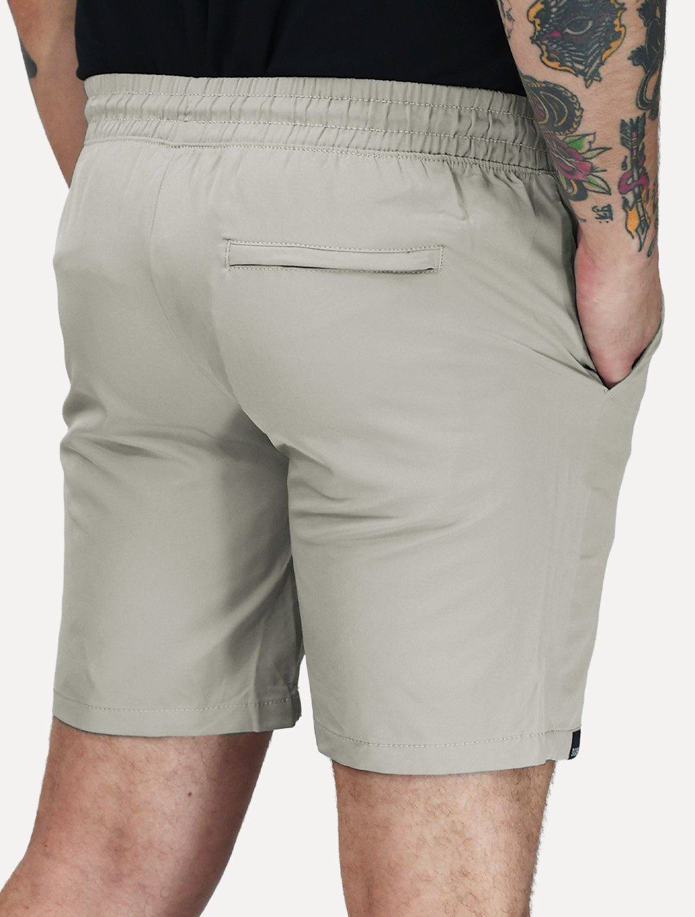 Short Dixen Maculino Tactel Meio Elástico Cinza