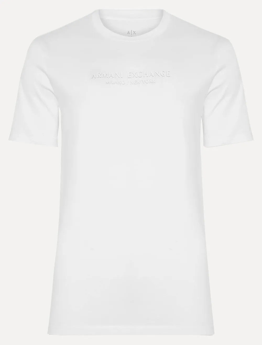 Camiseta Armani Exchange Masculina Milano New York Frontal Logo Branca