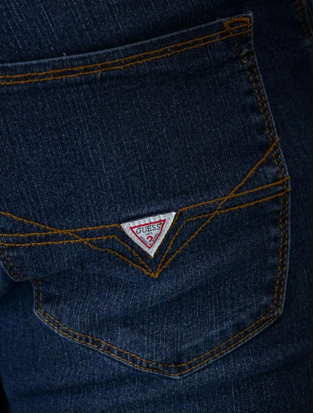 Calça Guess Jeans Masculina Tag Slim Straight Stoned Escura