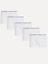 Cueca Tommy Hilfiger Cotton Boxer Trunk Branca Pack 5UN