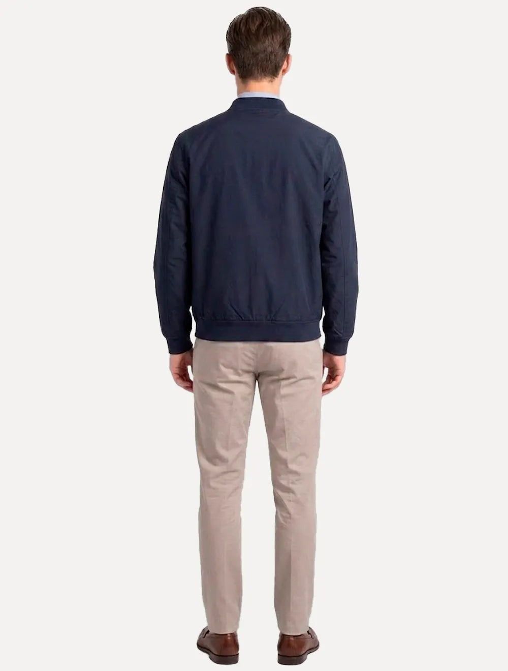 Jaqueta Ellus Masculina Tech Bomber Pin Point Azul Marinho