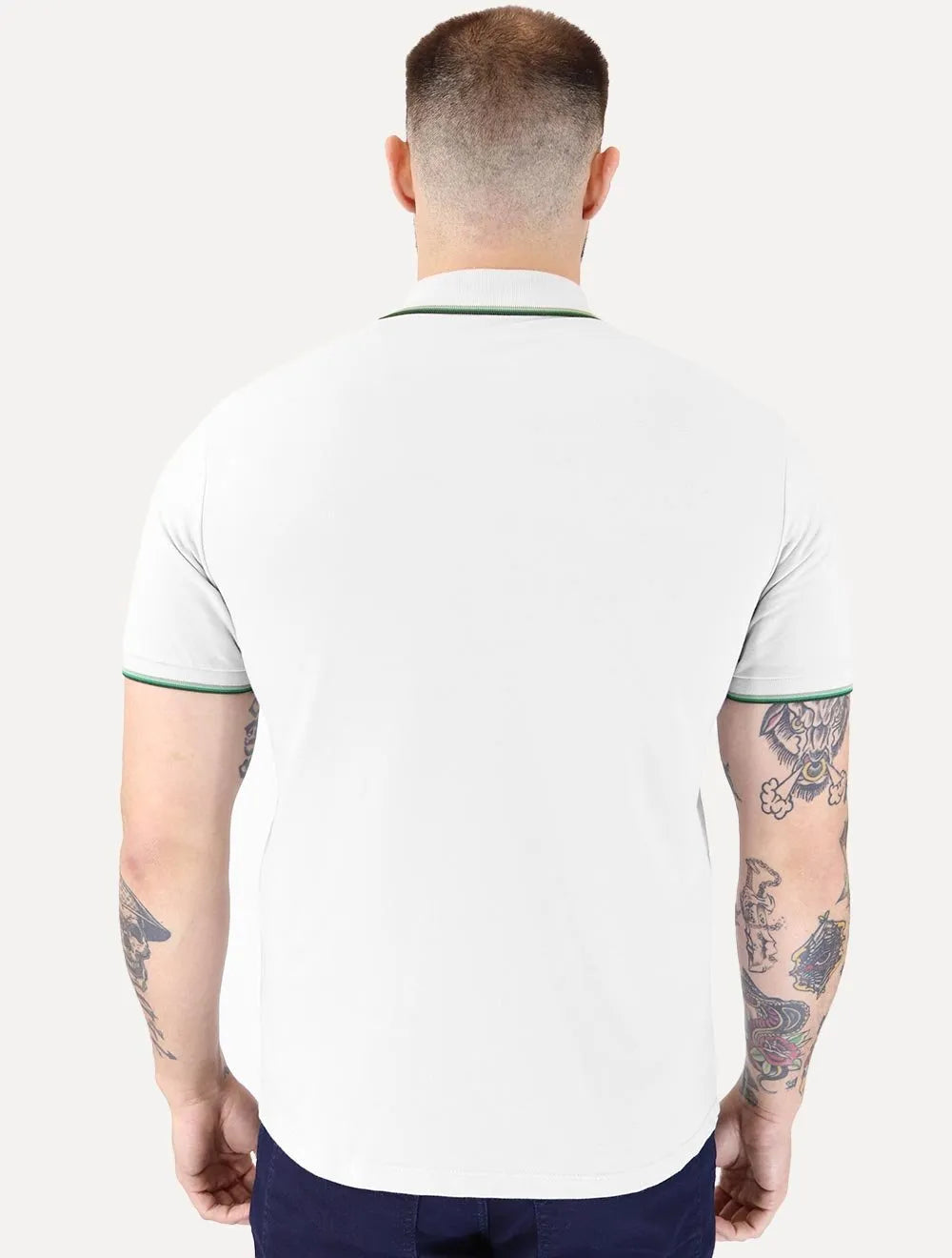 Polo Ellus Masculina Piquet Classic Easa Friso Green Cinza
