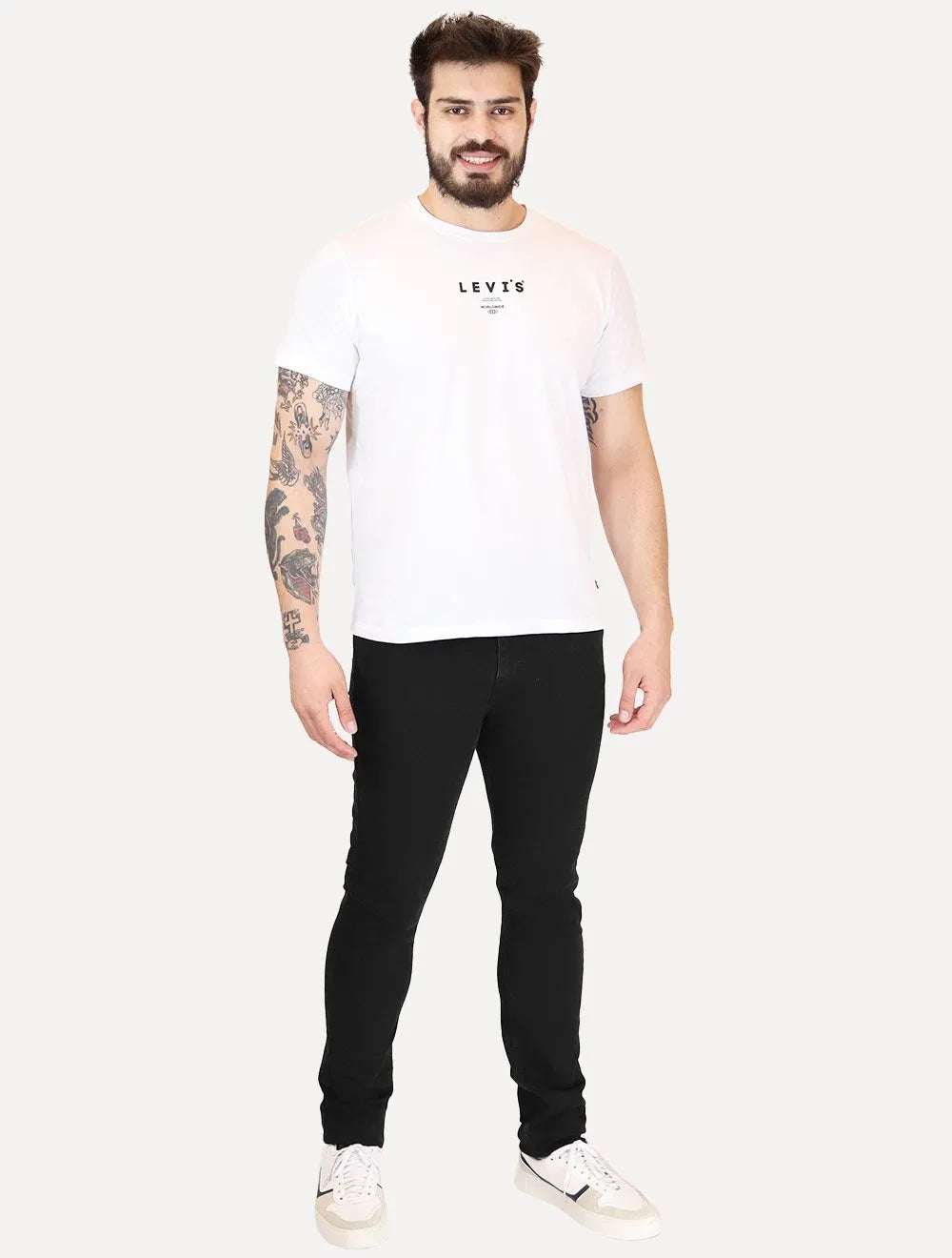 Calça Levis Jeans Masculina Tag Brown 510 Skinny Preta