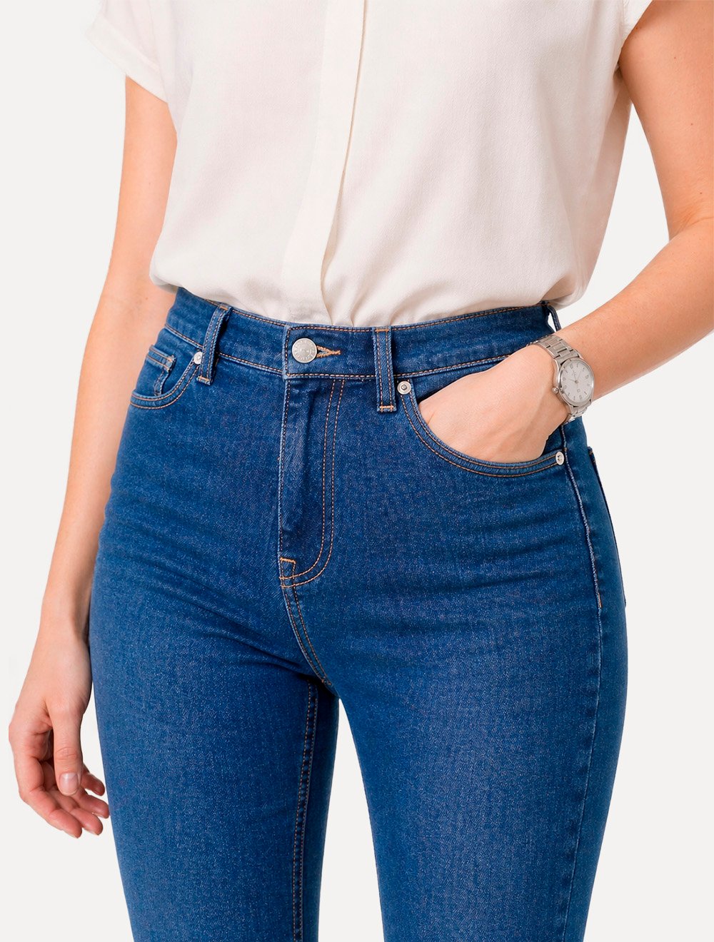 Calça Levis Jeans Feminina 721 Skinny High Rise Azul Marinho