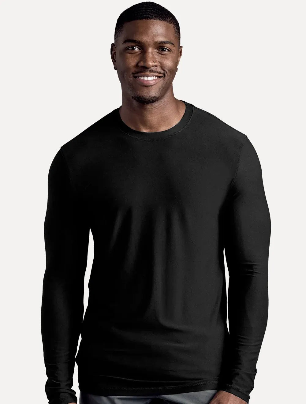 Camiseta Calvin Klein Swimwear Masculina Manga Longa UV Preto