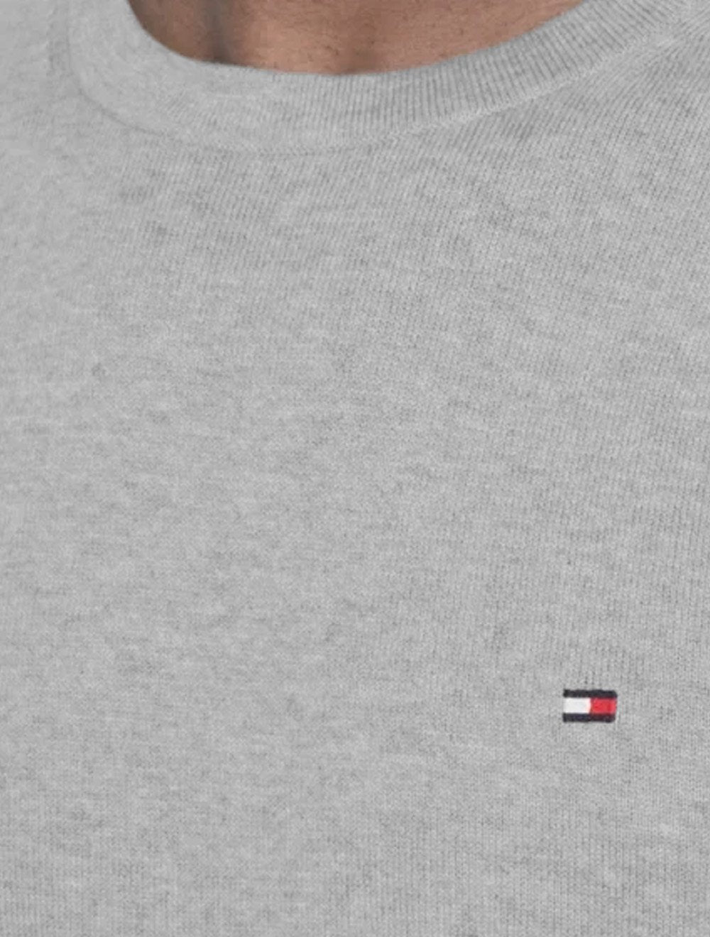 Suéter Tommy Hilfiger Masculino Signature Crewneck Cinza