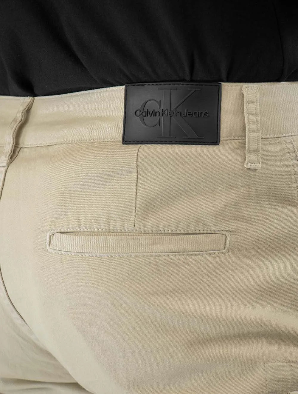Bermuda Calvin Klein Jeans Masculina Cargo Color Jeans Areia