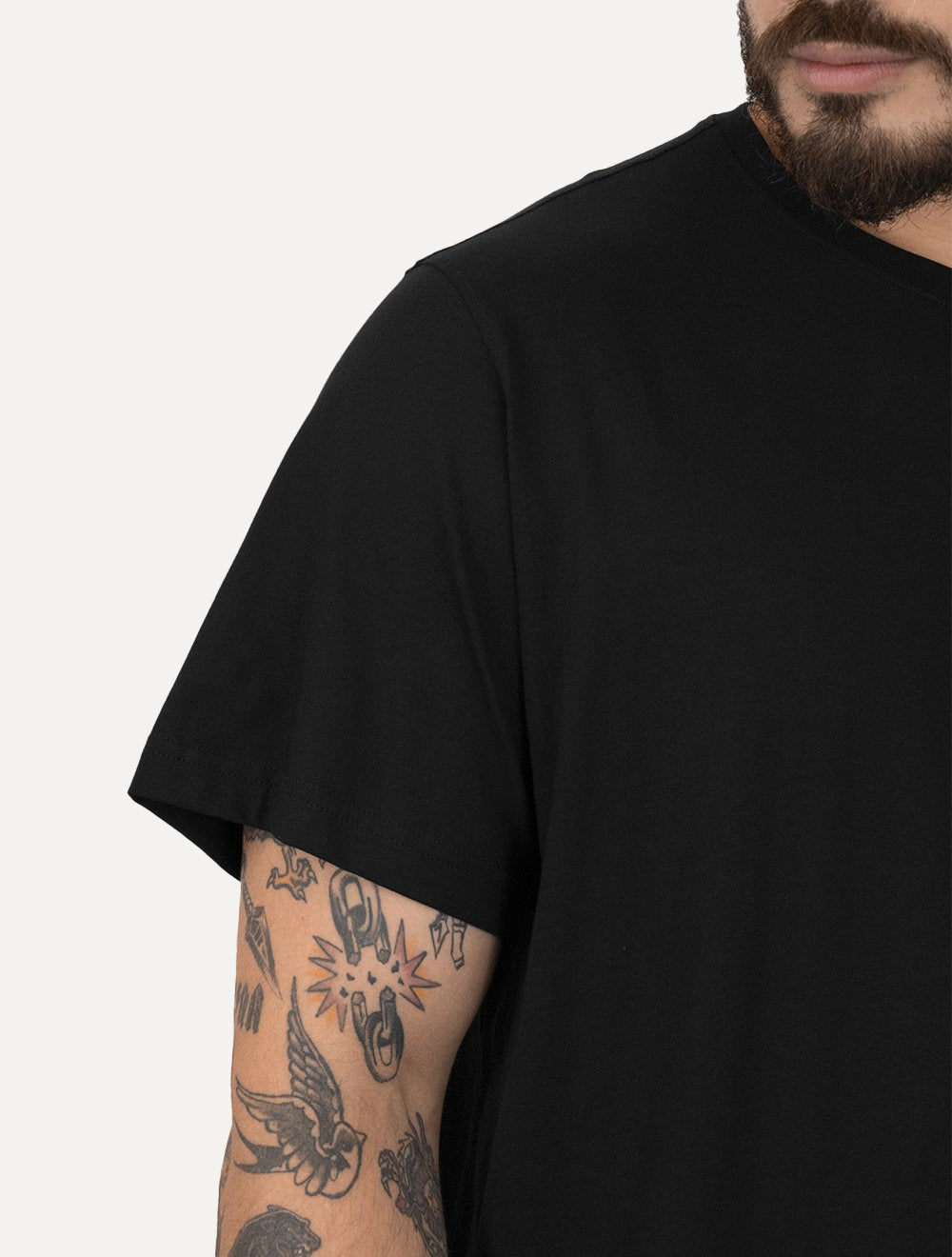 Camiseta Dudalina Masculina Ultrasoft Cotton Logo Preta