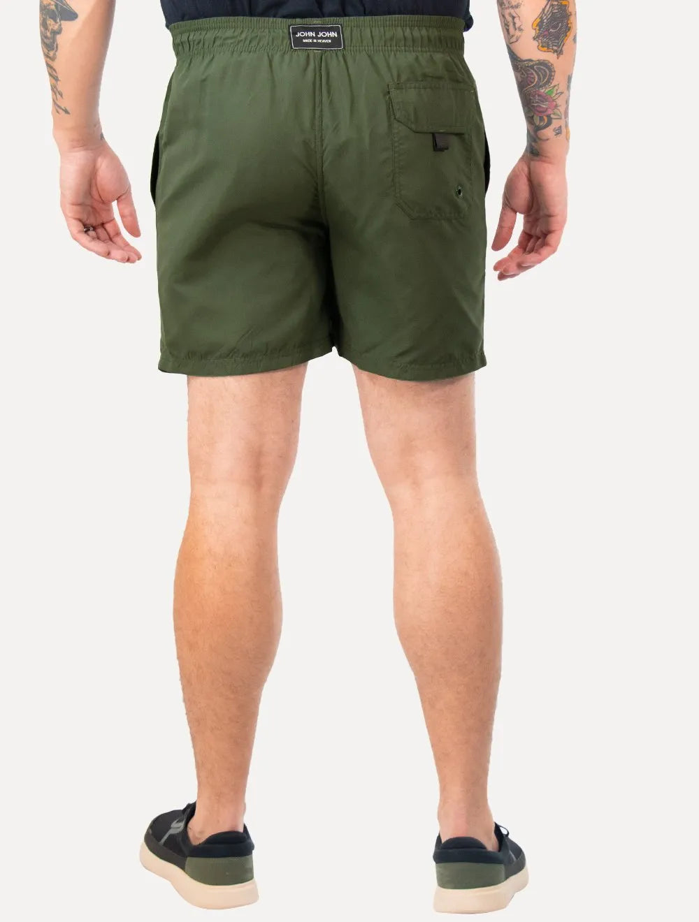 Short John John Masculino Trancoso Fiji Verde Escuro