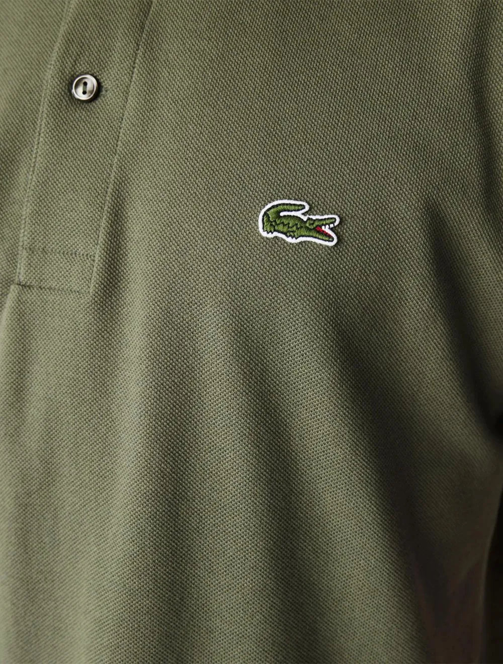 Polo Lacoste Masculina L.12.12 Verde Oliva