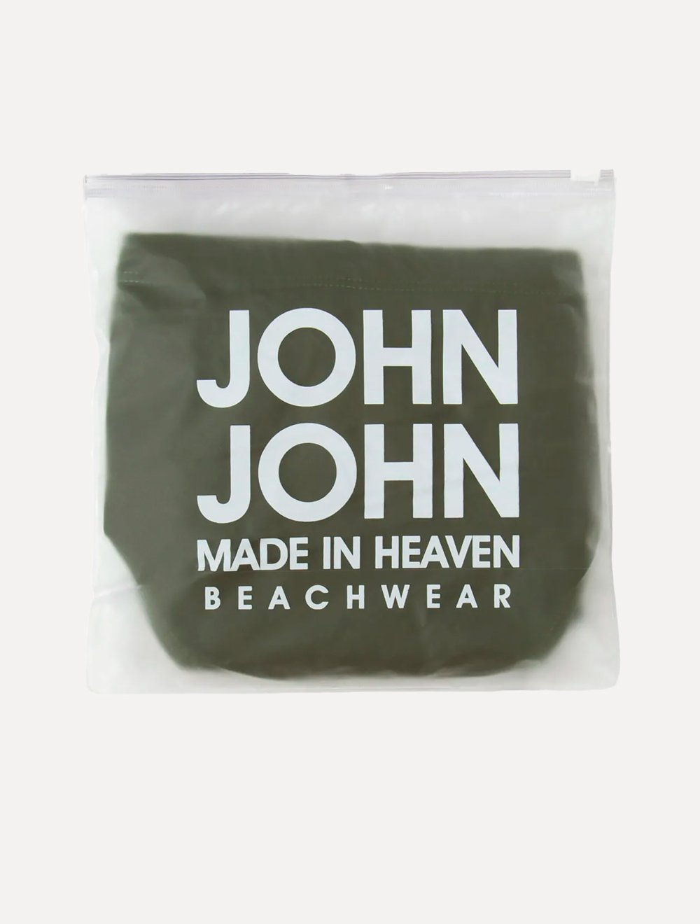 Sunga John John Masculina Zayn Black Logo Lateral Verde Militar
