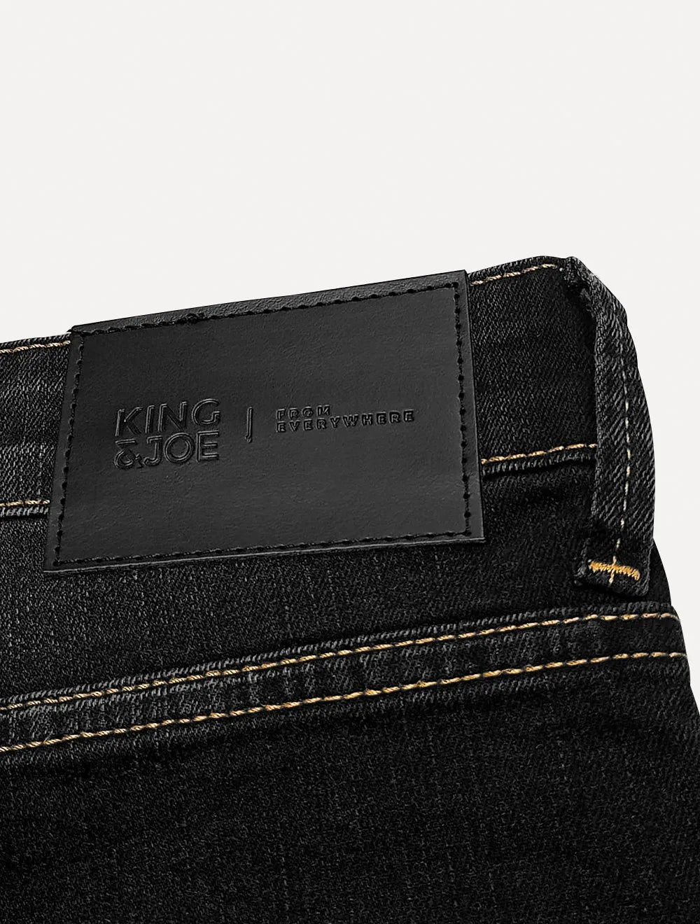 Calça King & Joe Jeans Masculina Skinny Black Preta
