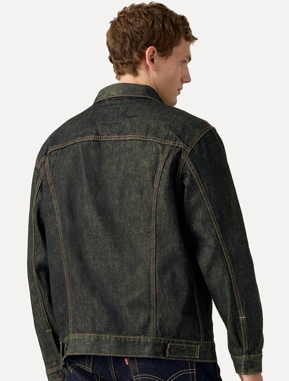 Jaqueta Levis Jeans Masculina Trucker Relaxed Verde