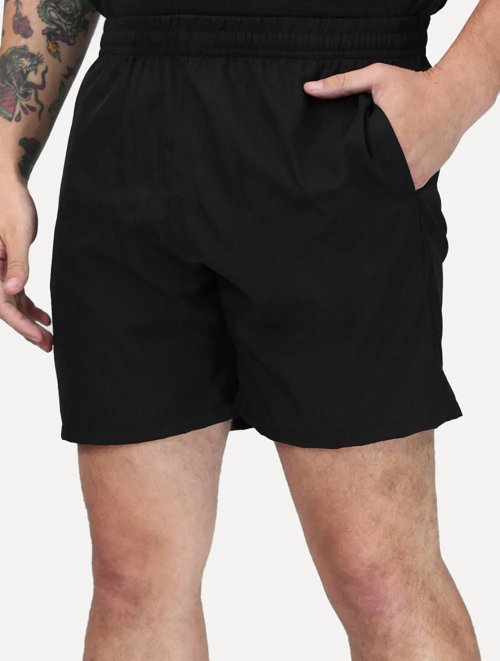 Short King & Joe Masculina Nylon Flex Colors Preto