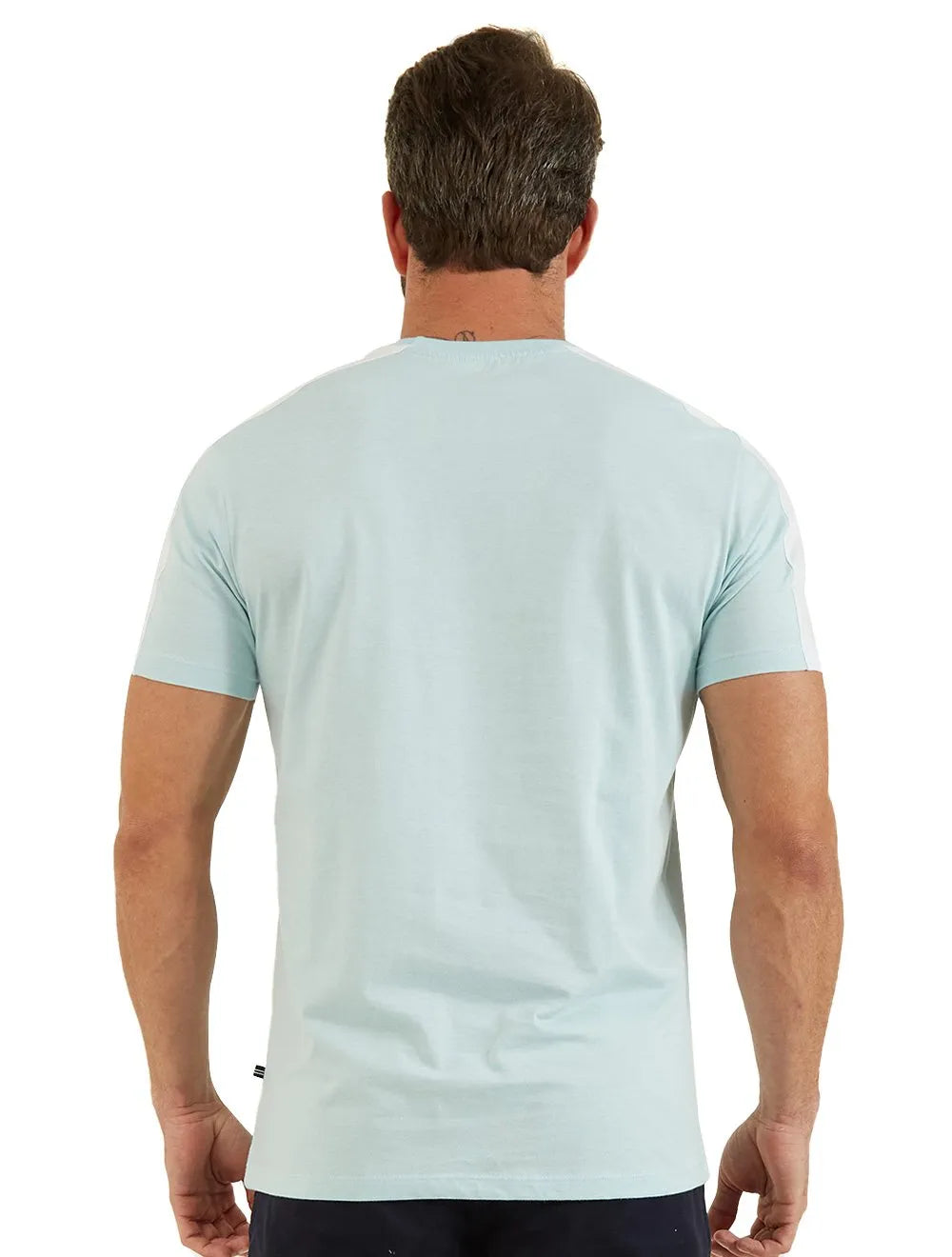 Camiseta Nautica Masculina Grosgrain Chest Sash Azul Claro
