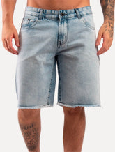 Bermuda King & Joe Jeans Masculina Slim Azul Claro