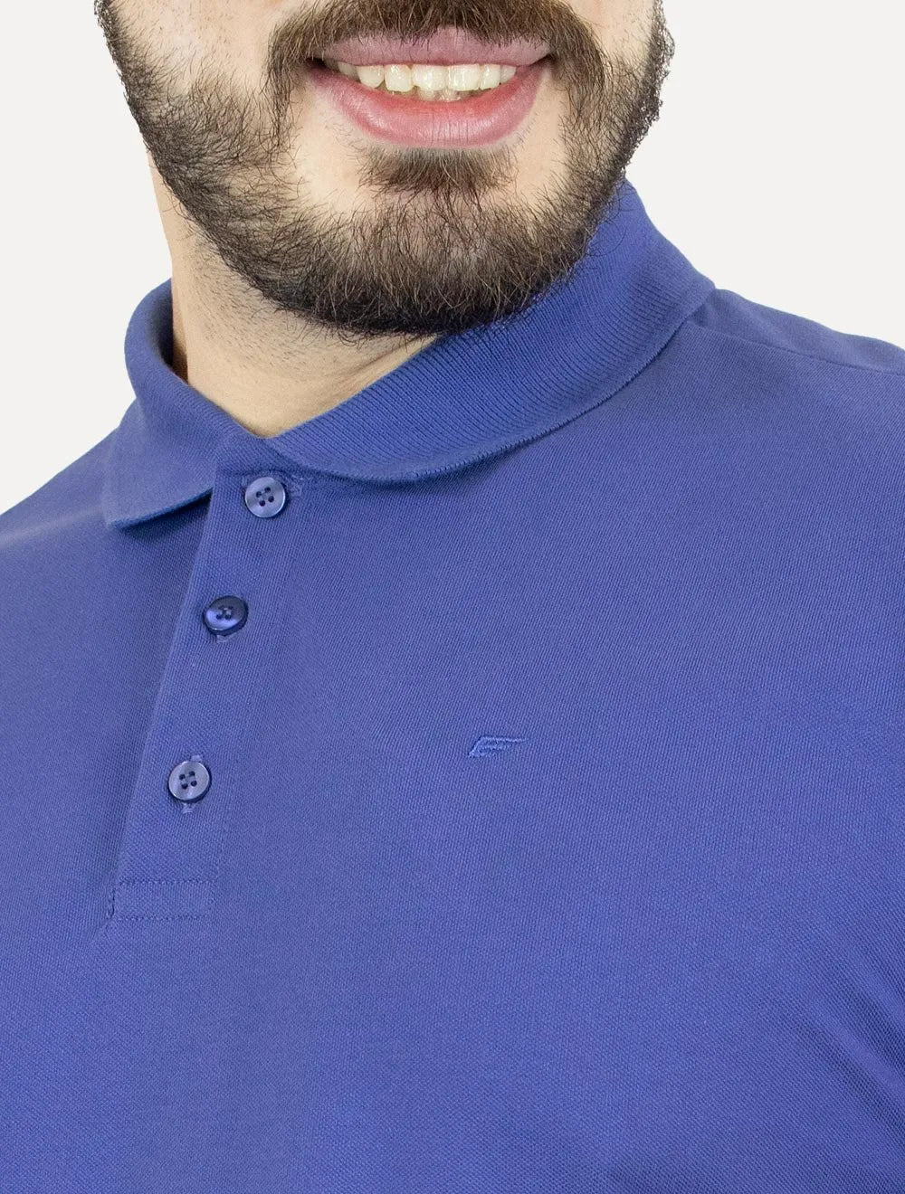 Polo Ellus Masculina Piquet Classic Easa Azul Cobalto