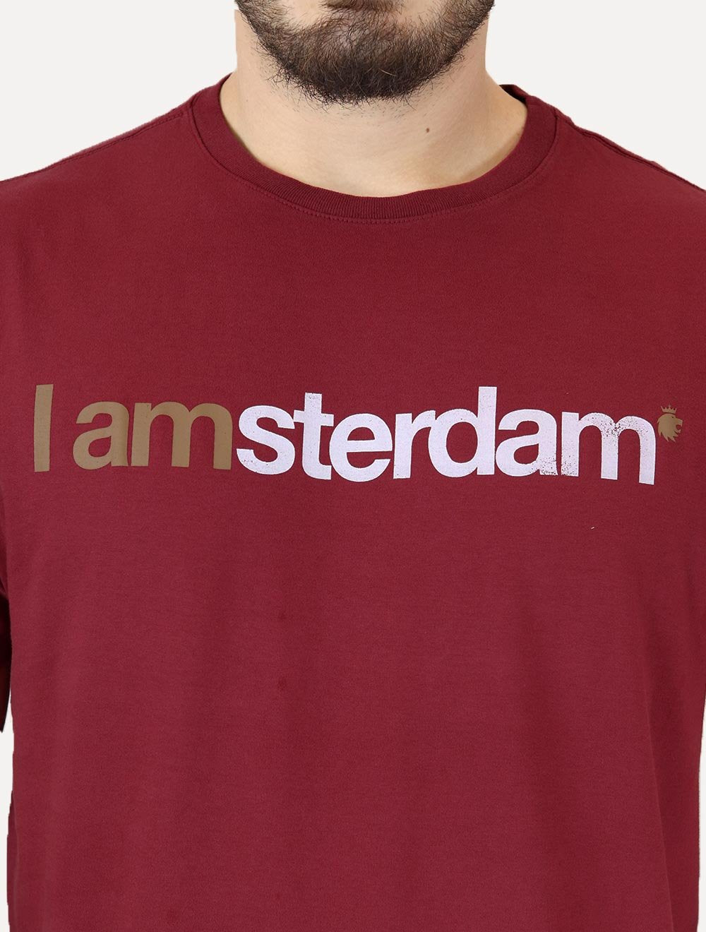 Camiseta Von der Volke Masculina Origineel I Amsterdam Marsala