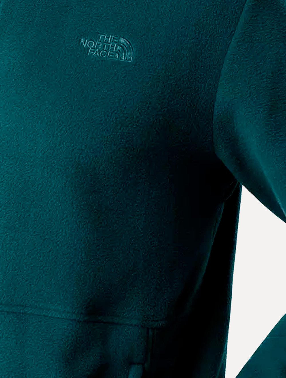 Blusa The North Face Masculina Fleece Glacier Full Zip Com Capuz TNF Azul Petróleo