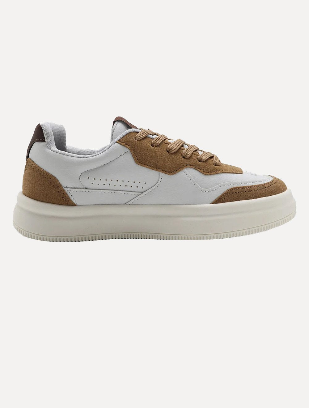 Tênis Reserva Masculino Couro Troy Palha Branco