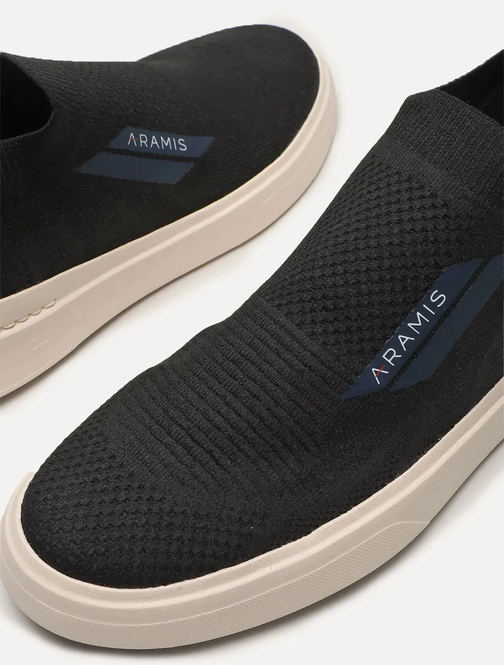 Tênis Aramis Masculino Slip On Journey K-nit Tan Preto