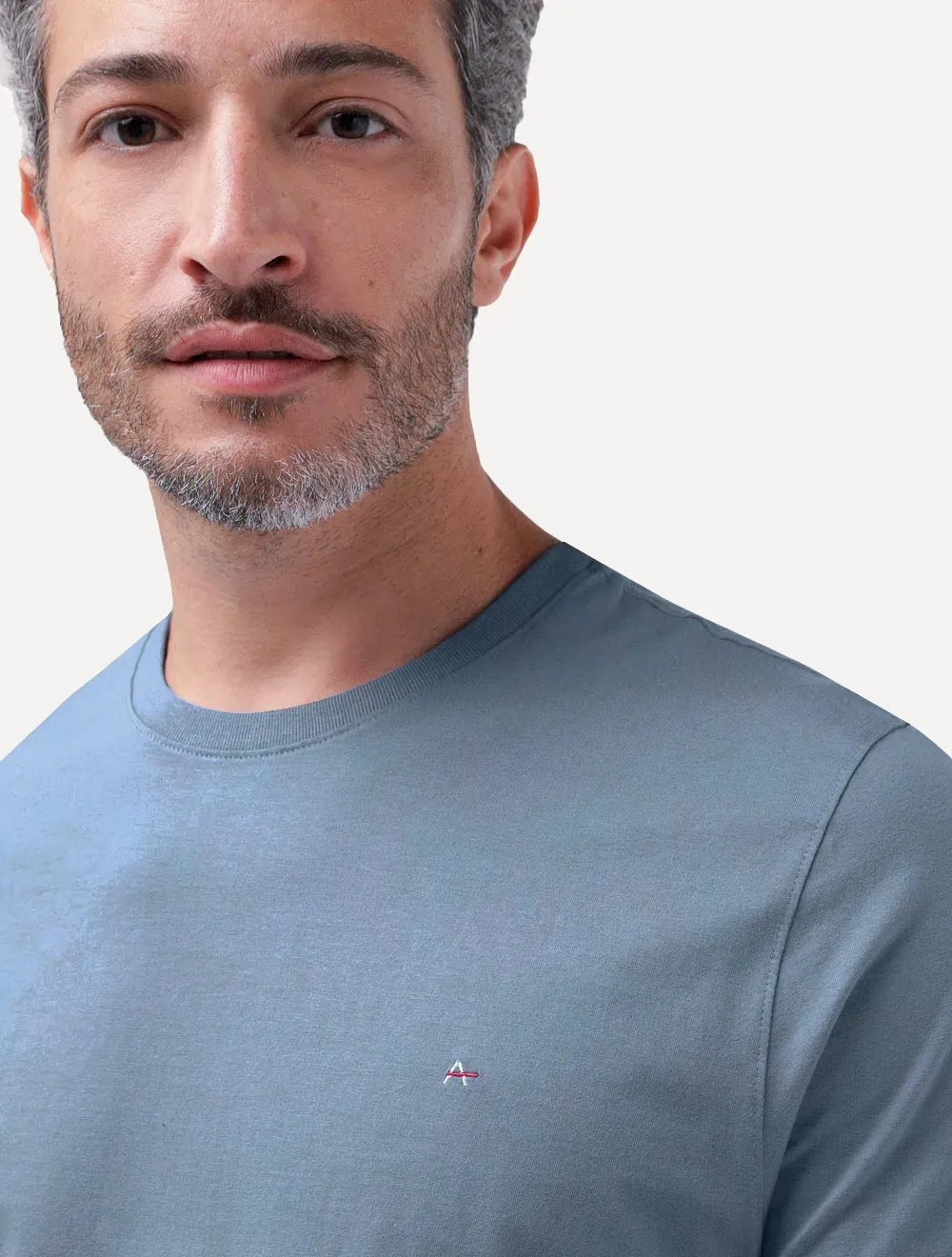 Camiseta Aramis Masculina Basic Lisa Azul Indigo
