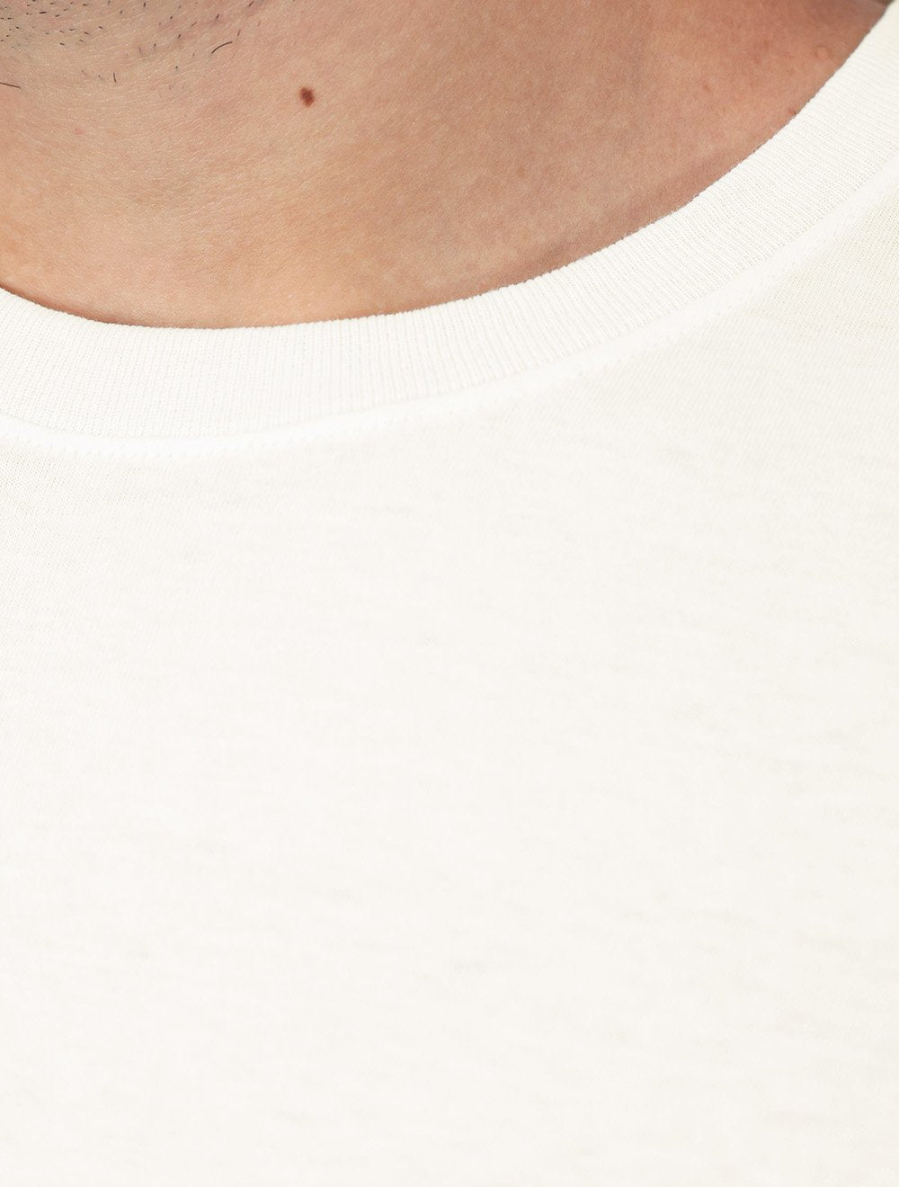 Camiseta John John Masculina Slim Fit Simple Off White