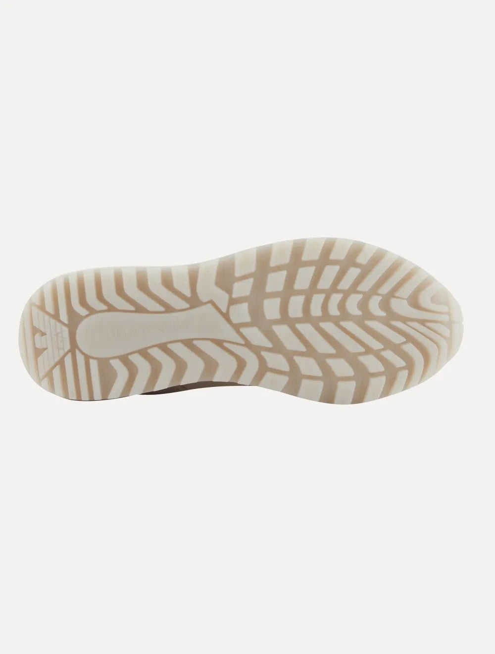 Tênis Empório Armani Masculino Couro Textura Camurça Off White