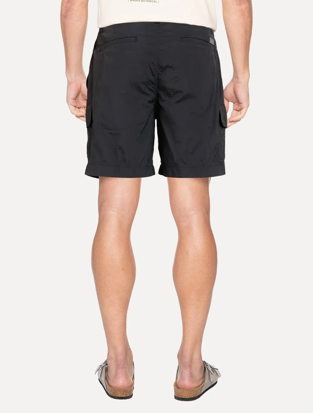 Bermuda Aramis Masculina Cargo Tec Rubber Tag Preta