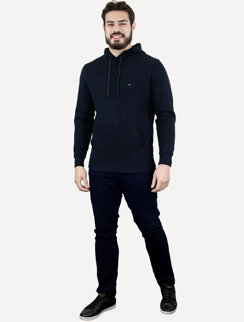 Moletom Tommy Hilfiger Masculino Essential Terry Hoody Azul Marinho