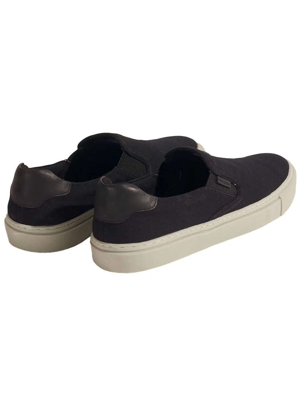 Tênis Dudalina Masculino Zara Slip On Lona Mistral Napa Logo Preto