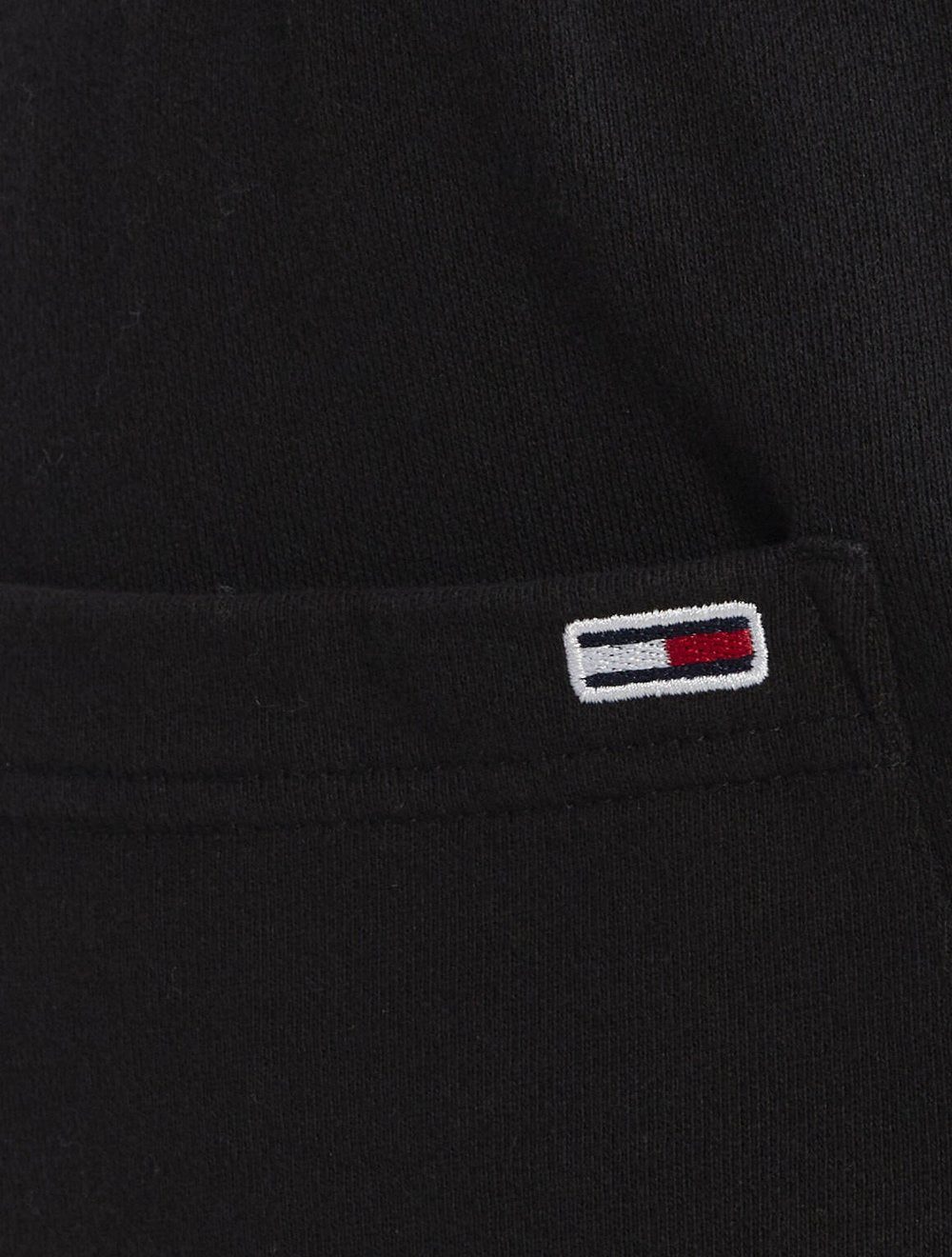 Calça Tommy Jeans Moletom Masculina Spray Logo Preta