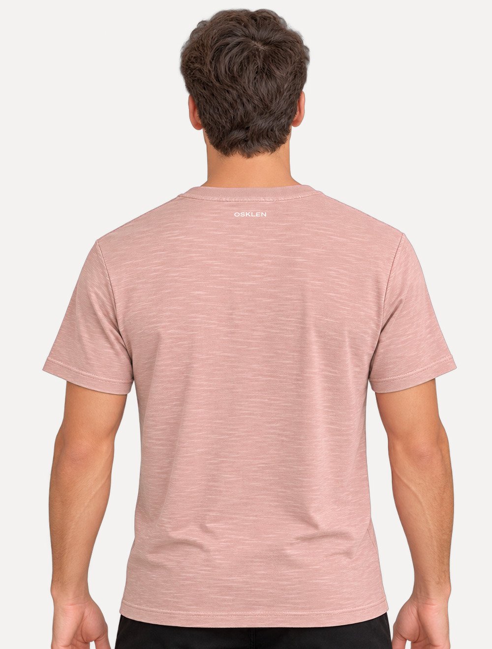 Camiseta Osklen Masculina Slim Rough Painted 7 Rosa