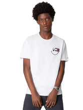 Camiseta Tommy Jeans Masculina Smiley Badge Graphic Branca