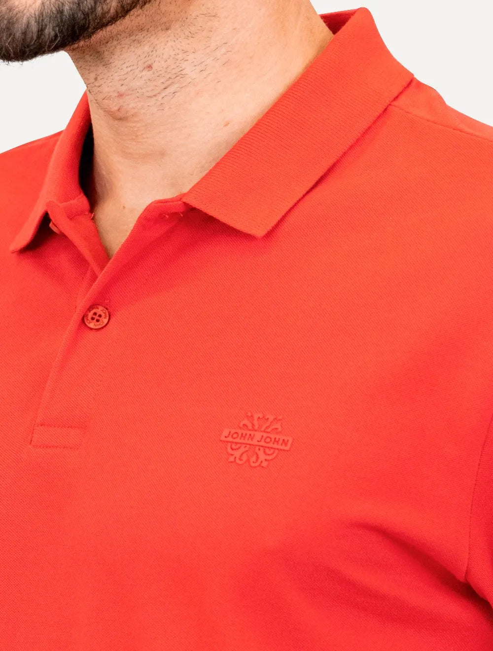 Polo John John Masculina Light Transfer Vermelha