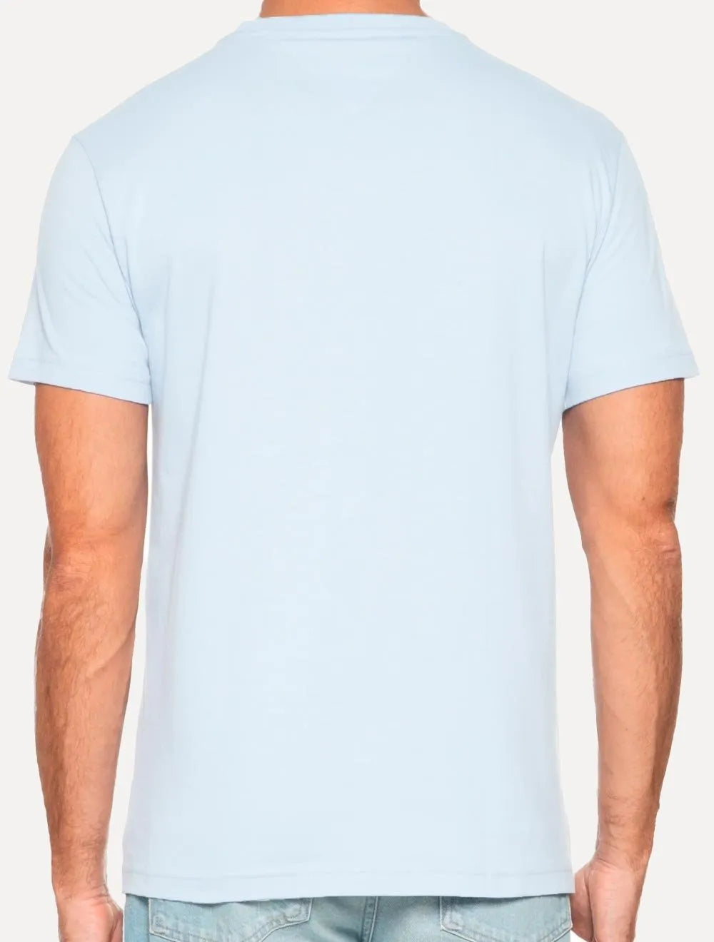 Camiseta Tommy Hilfiger Masculina Core Logo Tee Azul Gelo