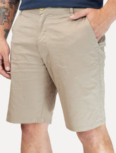 Bermuda King & Joe Masculina Slim Sarja Cáqui Claro