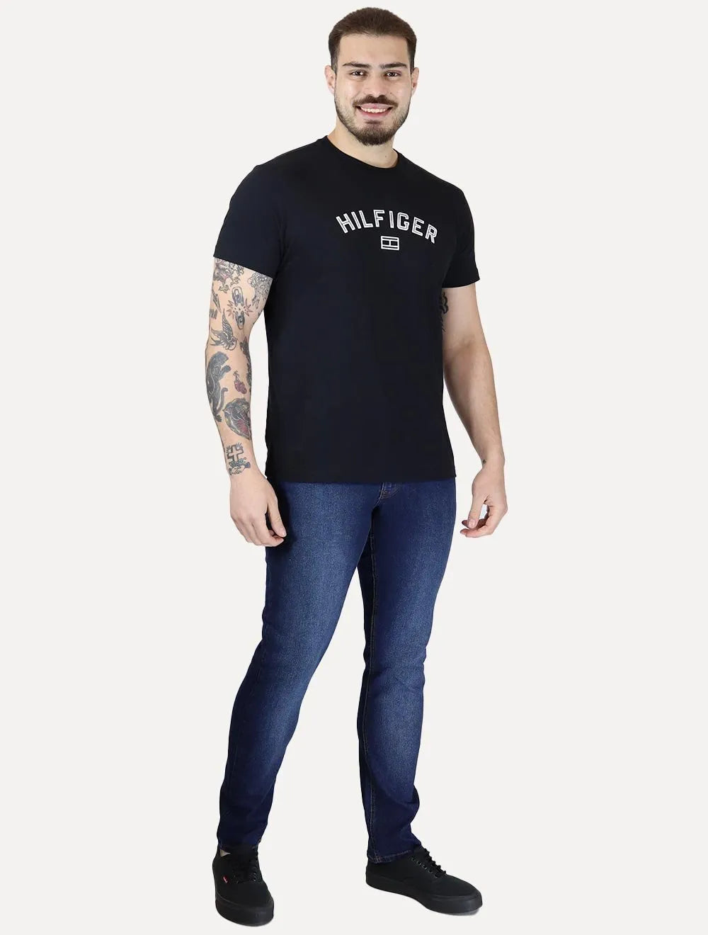 Calça Tommy Jeans Masculina Slim Scanton Washed Lav Azul