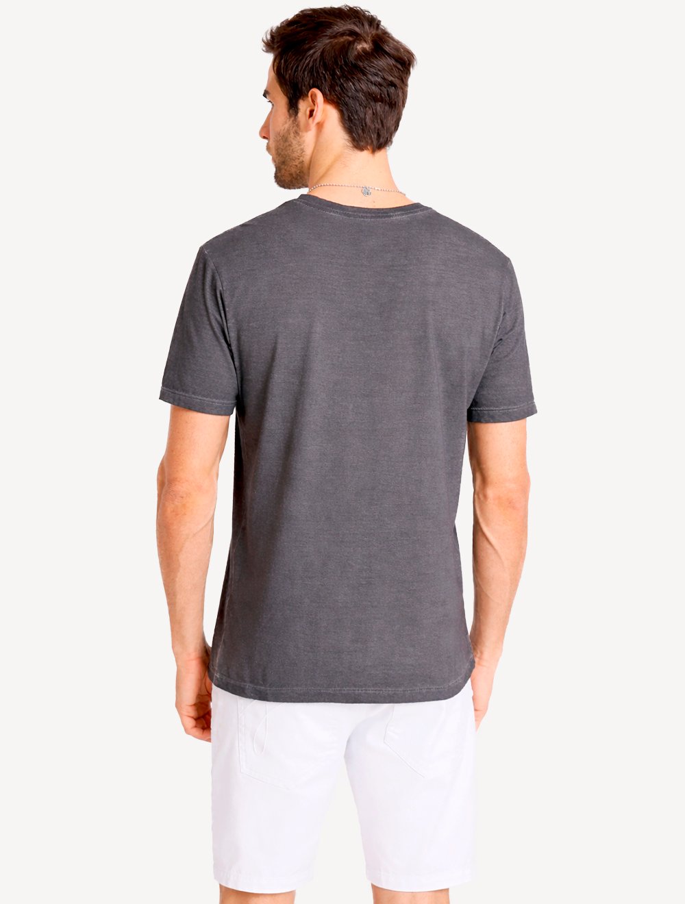 Camiseta John John Masculina Fit Basic Cinza Escuro