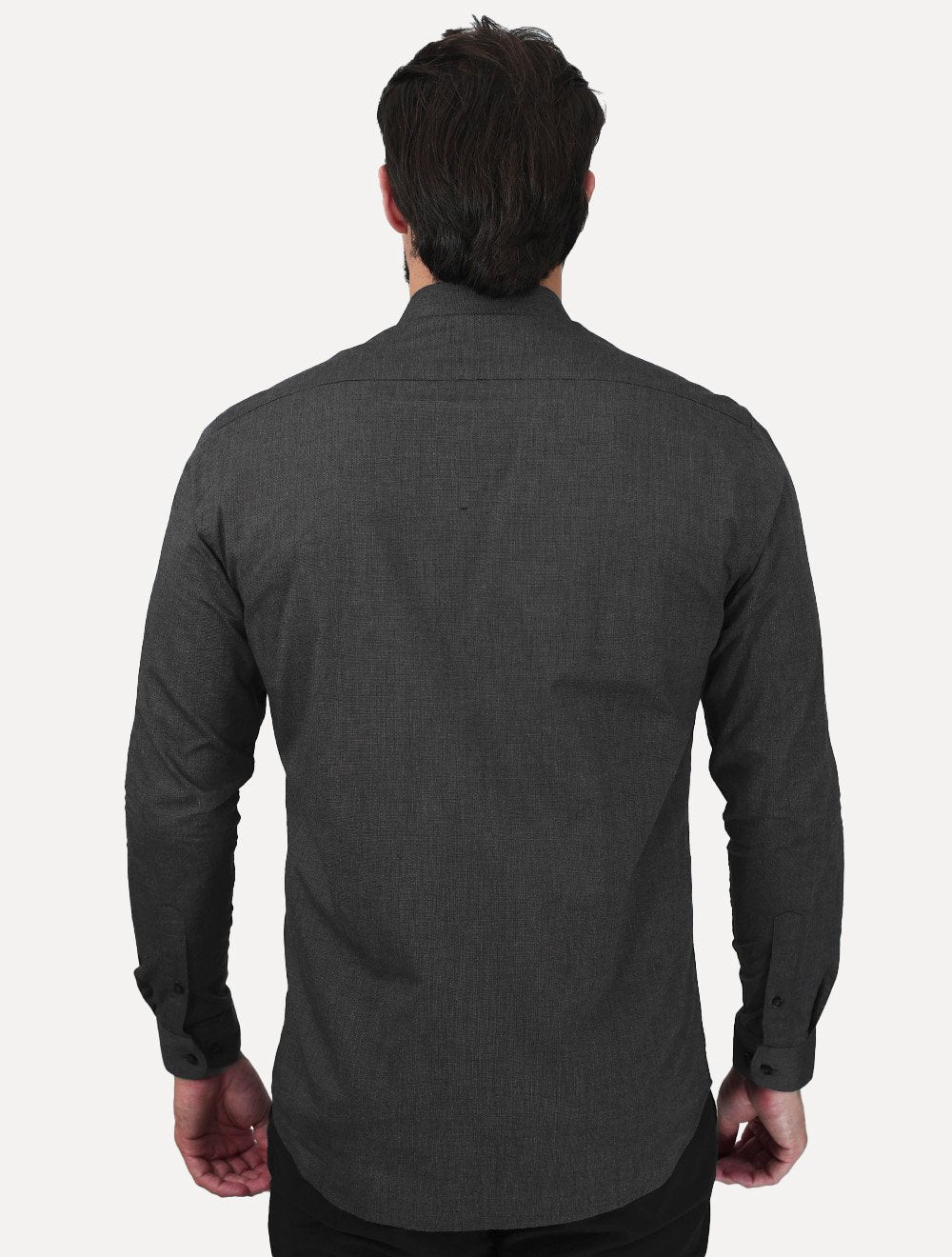 Camisa Aramis Masculina Manga Curta Slim Fil a Fil Antilia Preta